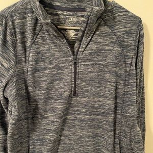Blue quarter zip